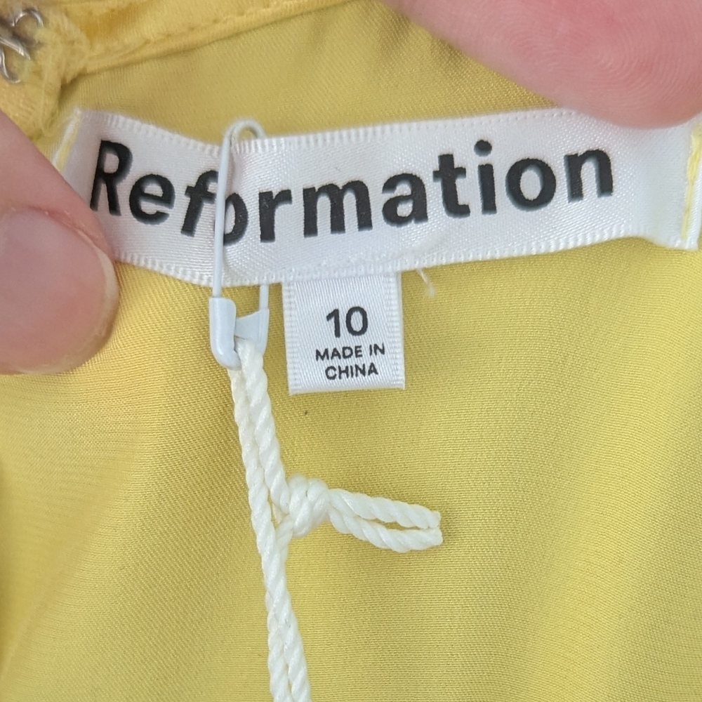 REFORMATION Reformation Scottie Silk Dress NWT - Picture 5 of 11